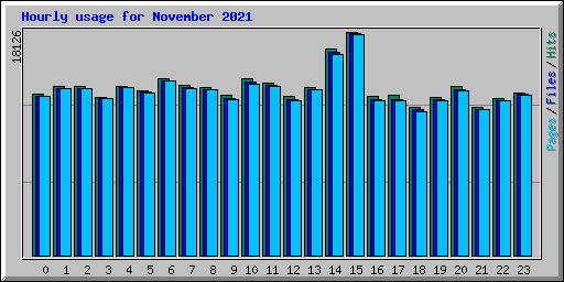 Hourly usage for November 2021