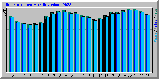 Hourly usage for November 2022