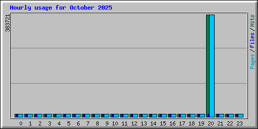 Hourly usage for October 2025